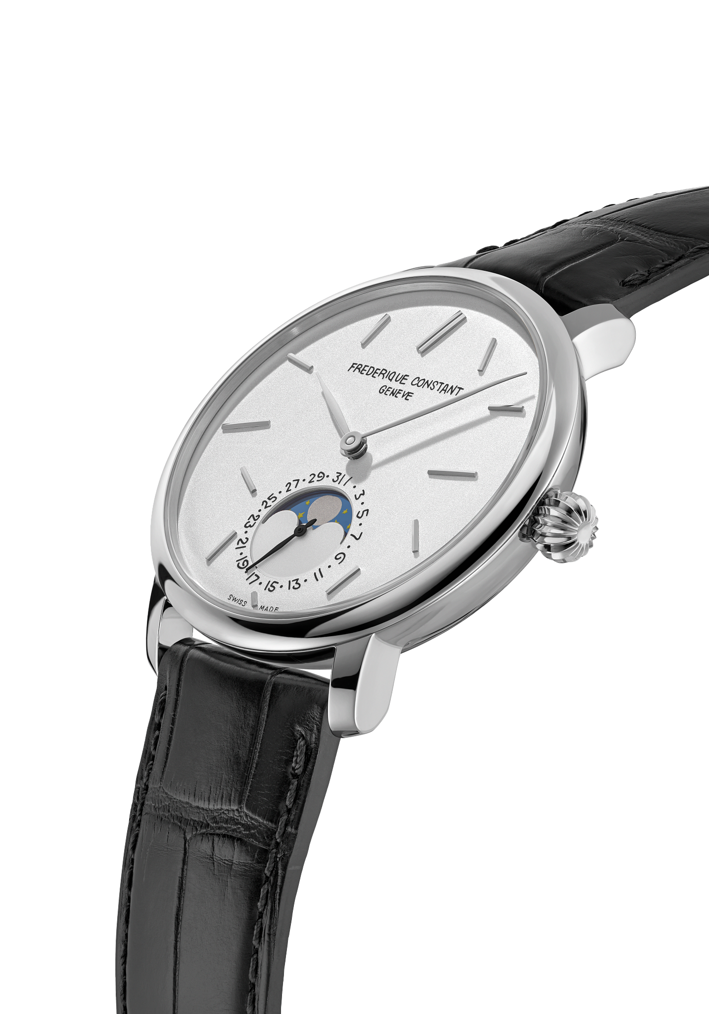 Manufacture Slimline Moonphase Watch FC-705SOC4S6 | Frederique